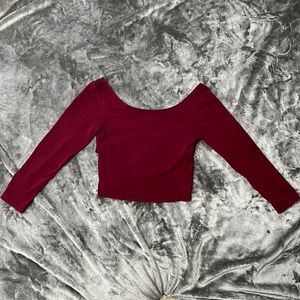 American Eagle Outfitters Lace Back Crop Top